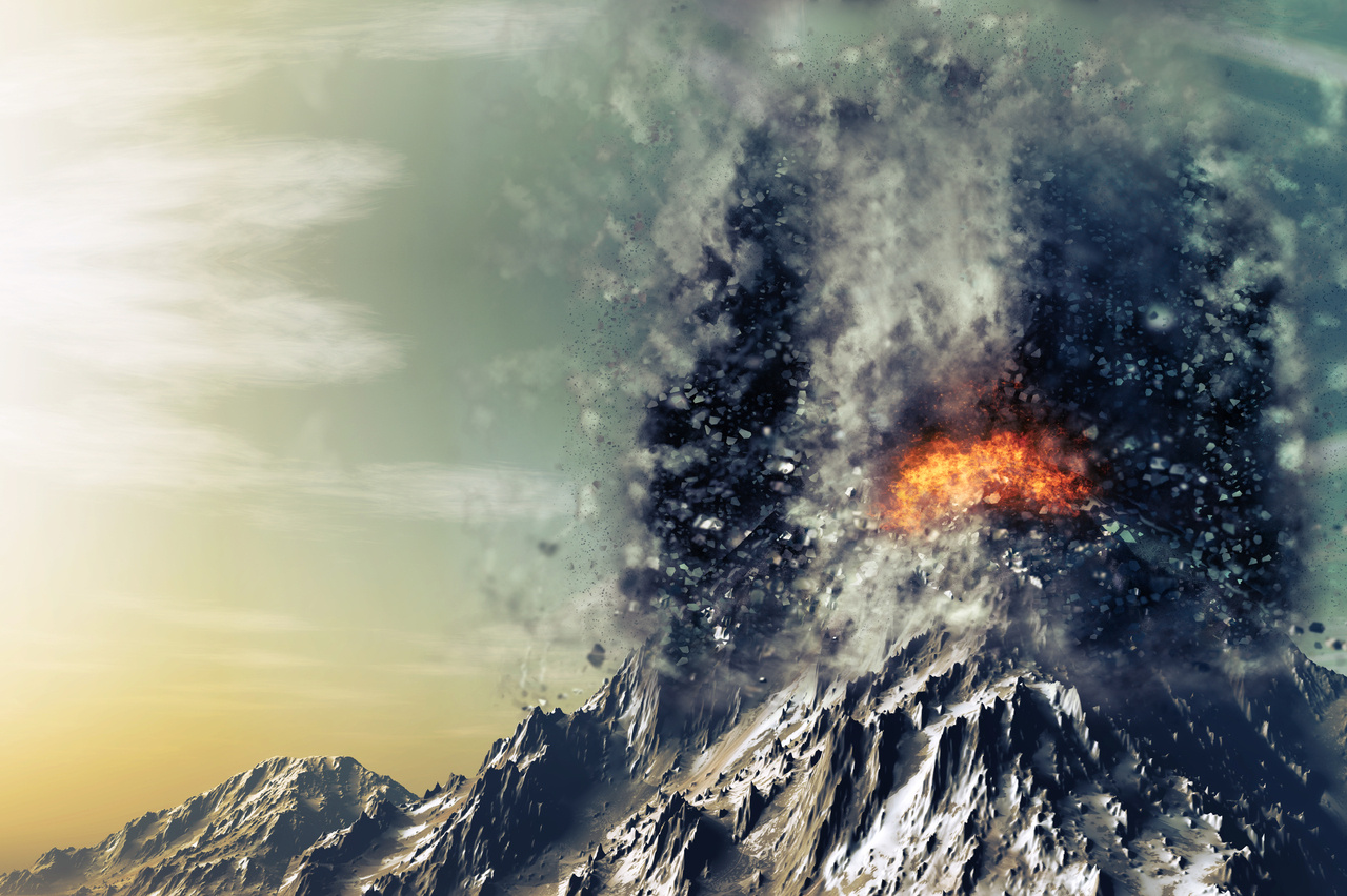 Ключевской вулкан поднял пепел в канун Нового года